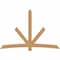Ekena Millwork Alberta Smooth Timber Gable Bracket, Western Red Cedar, 96"W x 64"H x 3 1/2"D x 5 1/2"F, 16/12 Pitch GBW096X64X0406ALB00SWR - alternate 1